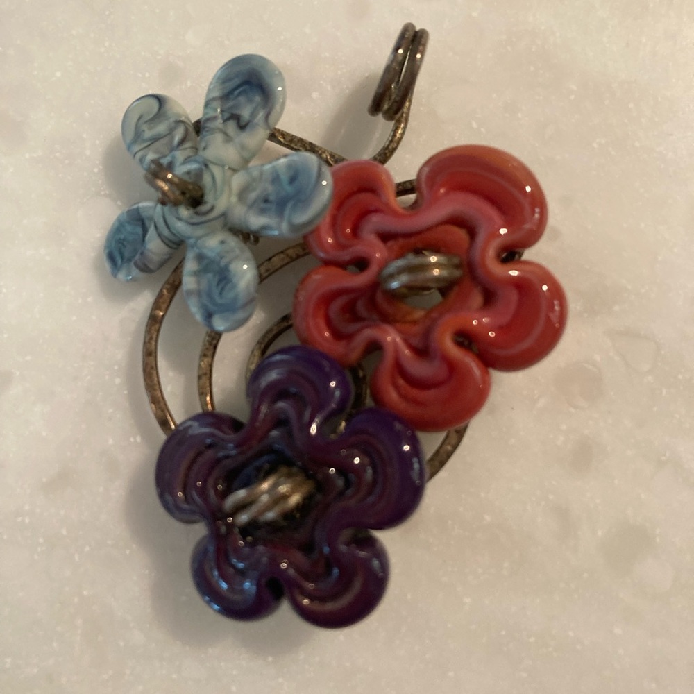 Handmade Class Flower Pendant
